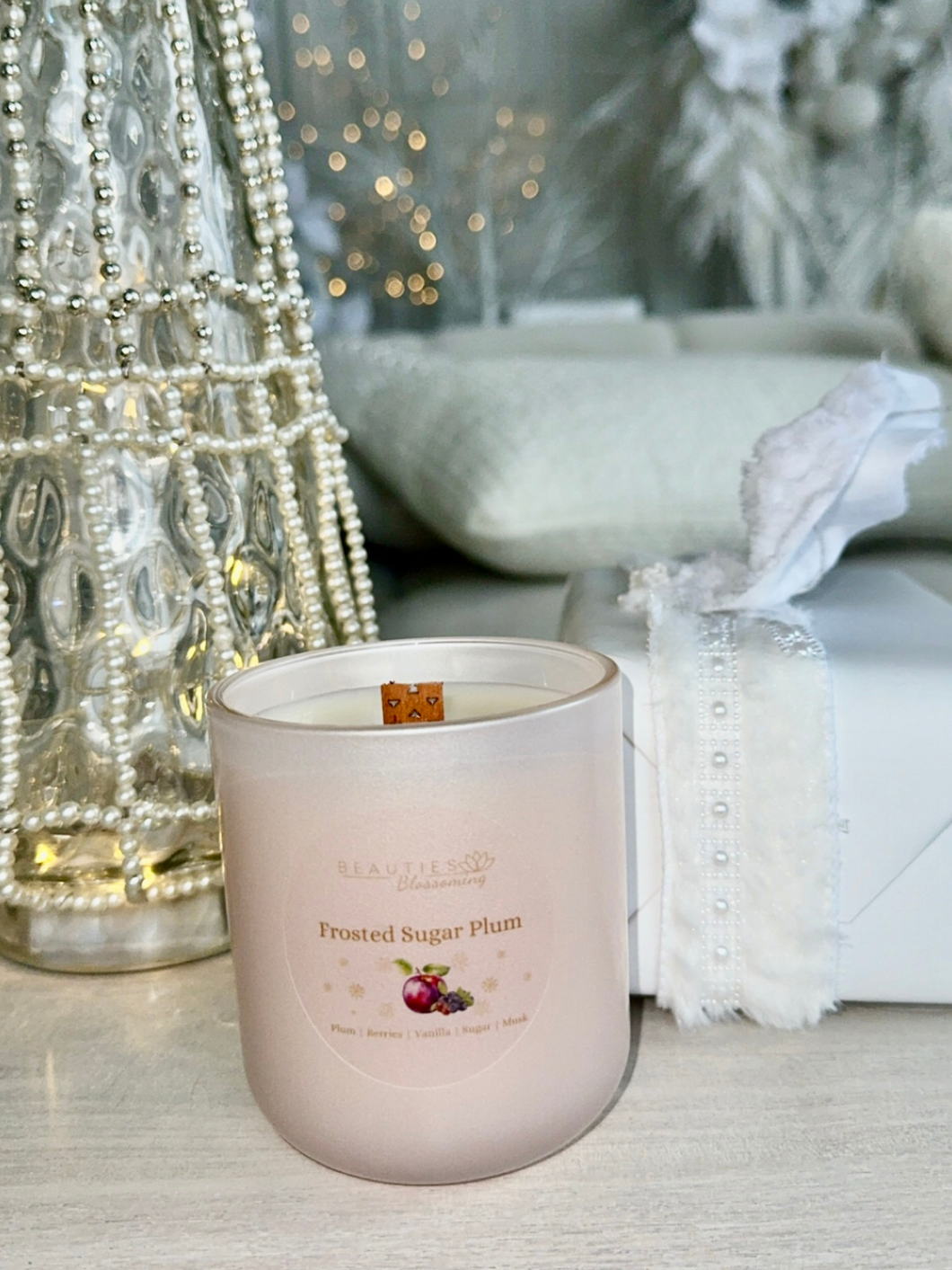 Frosted Sugar Plum Soy Candle